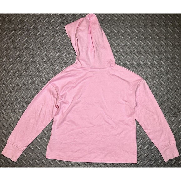 Champion HERITAGE girls pink Long sleeve embroidered cotton Pullover hoodie Sz L - Picture 9 of 11